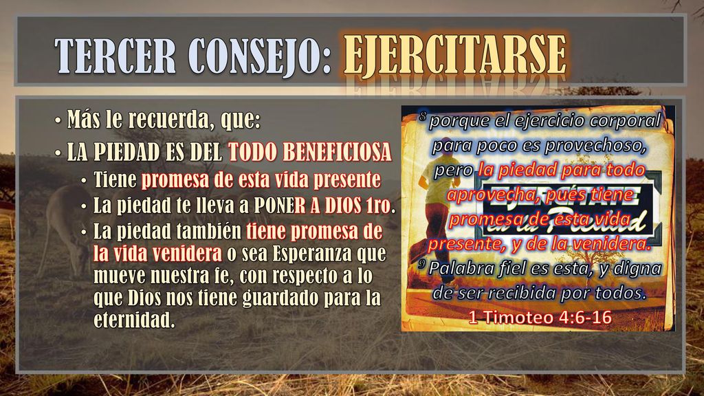 Ejercitarse para la piedad Ejercitarse para la piedad